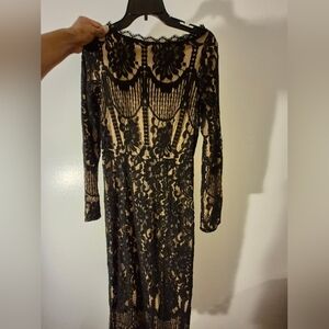 Elegant Black Lace Dress